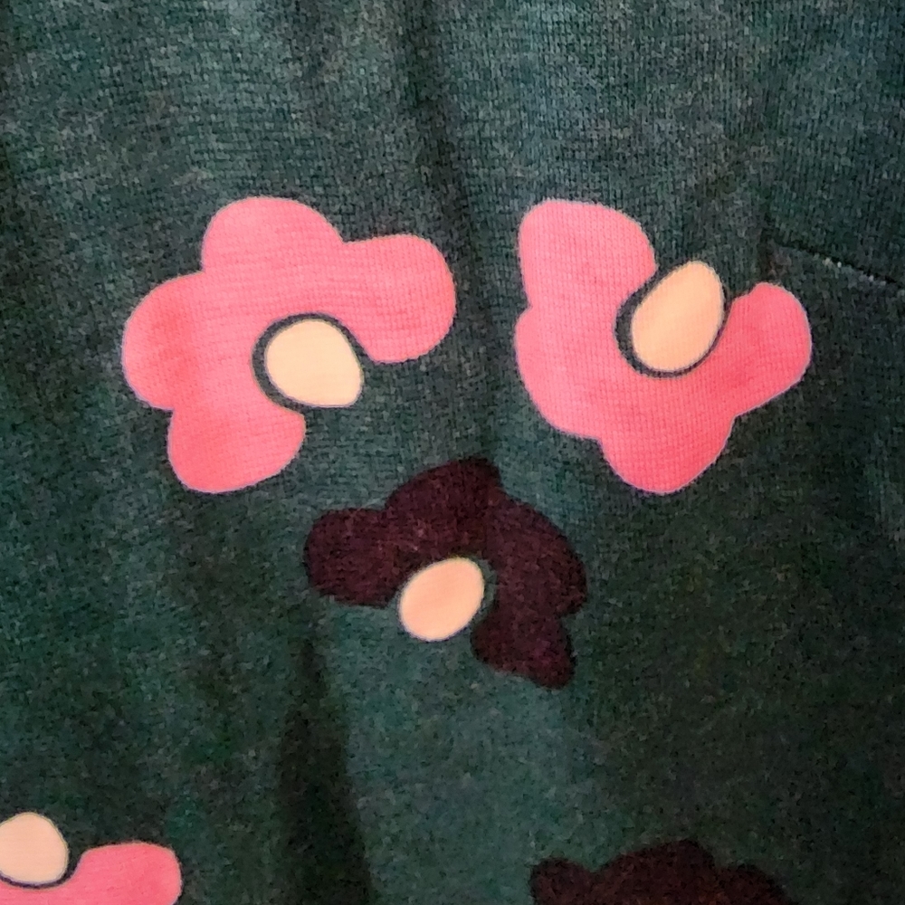 Boden Joanna ponte a-line dress in Woodland Green Daisy Cloud - Picture 4 of 5